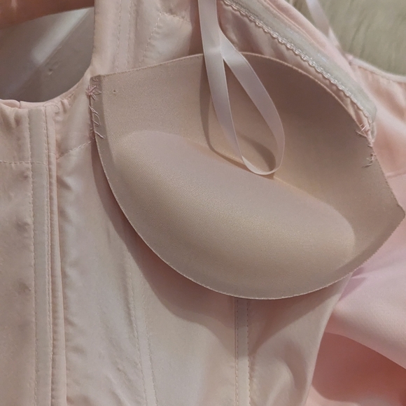 Marsoni by Colors pale pink off the shoulder evening dress size 6 - Picture 9 of 10